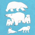 thumbnail image 2 of CafePress - Polar Bears, Harp Seal, And Arctic Fox Body Suit - Cute Infant Bodysuit Baby Romper - Size Newborn - 24 Months, 2 of 3