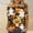 004 Green, variant on Womens Halloween Funny T-Shirts Casual Loose Fit Pumpkin Cat Printed 3/4 Sleeve Crew Neck Pullover Tunic Tops