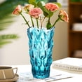 thumbnail image 2 of Jarrón de cristal CEMABT para flores engrosado de 1,5 kg, color azul moderno, 2 of 7