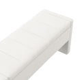 thumbnail image 6 of S-HOME Versatile Modern Upholstered Bed End Bench with High-Density Foam Cushion Storage in Linen Fabric 47.25 Inch Large Foot Rest Stool for Living Room Bedroom, Beige, 6 of 10