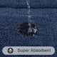 thumbnail image 5 of Juego de alfombras de baño Shacos, azul marino, 3 piezas, suaves y absorbentes, 5 of 9
