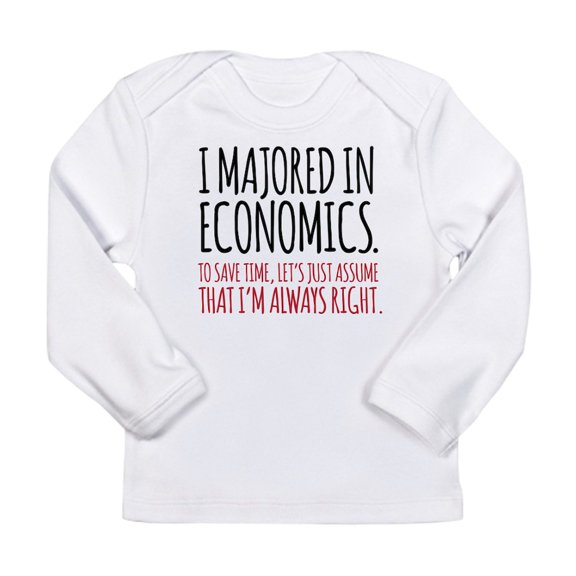 CafePress - Majored In Economics Long Sleeve T Shirt - Long Sleeve Infant T-Shirt