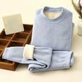 thumbnail image 3 of Erwazi Baby Fleece Lined Clothes Outfits Toddler Boy Girl Long Sleeve Sweatshirt Tops Pants Set, 3 of 3