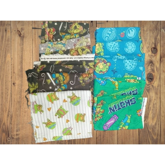 Assorted TMNT Fabric - 1 lb Scrap Bundle