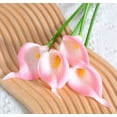 thumbnail image 1 of 15 lirios de cala artificiales - flores de cala en miniatura, adecuadas for ramos de novia y decoración del hogar., 1 of 2