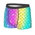 thumbnail image 2 of Balery Rainbow Scales2 Men's Boxer Briefs, Soft and Breathable Cotton Underwear with nylon Waistband-Medium, 2 of 9