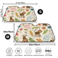 thumbnail image 3 of Uemuo Monkeys in the Jungle Pattern Accordion Car Windshield Sun Shade, Foldable Reflective Sun Visor for Car, Reflector Windshield Sunshade-, 3 of 7