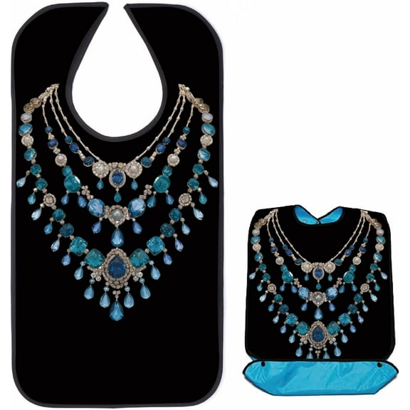 Purple Adult Bibs Food Bibs for Elderly Men Waterproof Bibs for Bibs Colorful