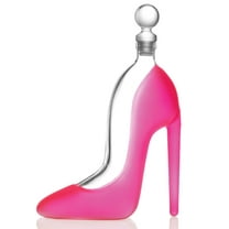Godinger Whiskey Decanter, High Heel Whiskey Decanter, Pink Liquor Decanter, Wine Decanter Carafe, Runway Collection, 22oz