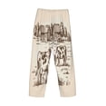 thumbnail image 5 of Daiia Cows On The Farm Men's Sleep Pant with Pockets and Drawstring,Pajama Pants-Small, 5 of 9