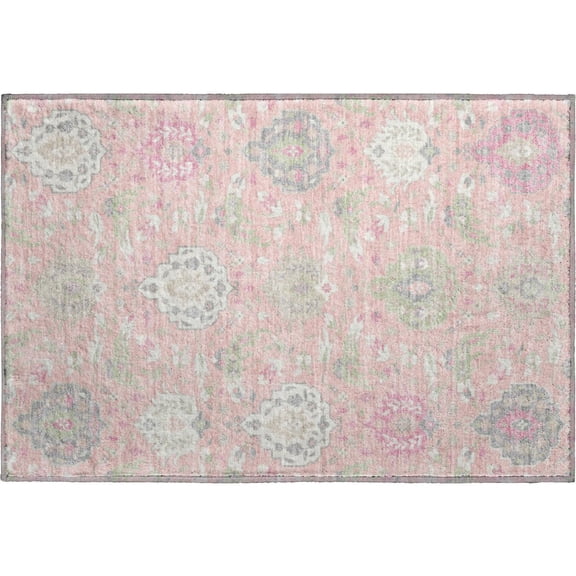 Dalyn Rugs Premium Machine Washable Mayfield AMF1026 Pink 1'8" x 2'6" Rug