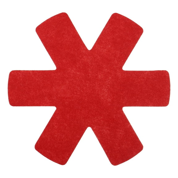 Pot and Pan Protectors for Stacking, 3 Pack 350mm Felt Pan Protectors, Red