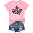 thumbnail image 4 of Hauts Graphiques pour Femmes pour la Fête du Canada, Hauts en Spandex à Manches Longues pour Superposition, T-Shirt Décontracté à Col Rond pour Femmes, T-Shirt de Course à Manches Longues Confortable pour l'Été, 4 of 5