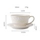thumbnail image 2 of Juego de tazas y platillos de café American Latte, tazas de cerámica Retro for el hogar de 300ml, tazas de capuchino, 2 of 7