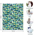 thumbnail image 4 of Blue Dinosaurs Camouflage Pattern Blanket,Comfortable Soft Lamb Wool Throw Blanket,All Season,Warm Lightweight Blankets for Sofa Bed Couch Living Room Chair,30"x40", 4 of 4