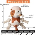 thumbnail image 2 of Dog Toy with Squeaker, Cute Cow Interactive Pet Toy, Crinkle Paper Sound Chew Toy for Dogs, Cotton Cow Stuffed Animal for Puppies, Beige, 2 of 7