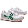 thumbnail image 5 of LUCKY STEP Stylish Retro Casual Comfortable Running Walking Shoes,Grey/Green,Womens, 5 of 6