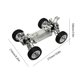 thumbnail image 3 of Bewildely 1/14 coche de Control remoto Marco de Metal modificado diferenciales mejorados pieza de repuesto montar accesorios de conjunto de automóviles Kits de construcción modelo Plata Bewildely FN010379-04, 3 of 6