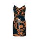 thumbnail image 4 of Vestidos de mujer Estampado de verano Casual con cuello en V Sin mangas Vacaciones en la playa Vendaje Bolsillos con cordón Mini vestido Fridja  hjkh6047, 4 of 5