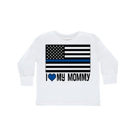 

Inktastic Police Officer Mommy Law Enforcement Gift Toddler Boy or Toddler Girl Long Sleeve T-Shirt