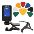 thumbnail image 1 of Afinador eléctrico Kit de herramientas para guitarra Afinador Capo Plectrum Holder 7 Picks Accesorios de guitarra Tomshoo Afinador eléctrico, 1 of 6