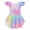 Rainbow Star, variant on Arshiner Girls Shiny Ruffle Sleeve Ballet Leotard with Skirt Criss-Cross Back Dance Dresses