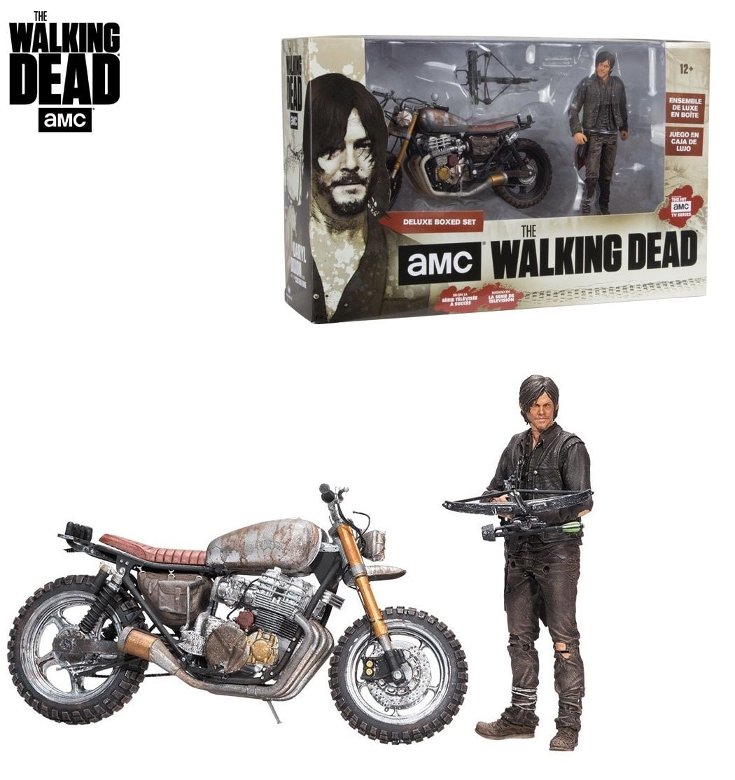 Free Shipping McFarlane Toys The Walking Dead TV Daryl Dixon with Custom Bike..
