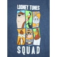 thumbnail image 2 of Looney Tunes Squad Big Boy's Heathered Blue T-Shirt - Size: S (8), 2 of 4