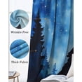 thumbnail image 3 of Black Wolf Silhouette Blackout Curtains for Bedroom Living Room Darkening Curtains 84 Inch Length 2 Panels Set Abstract Starry Night Forest Window Curtain Window Treatment Grommet Drapes 52"x84", 3 of 9