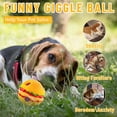 thumbnail image 3 of Juguete para mascotas Warkul con forma de hamburguesa, sonido de risa, atrae mordeduras, resistente al cuidado dental, juguete multifuncional para limpieza de dientes, juguete para perros, pelota que, 3 of 8