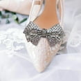 thumbnail image 2 of FRCOLOR  2 Pcs Rhinestones Shoes Accessory for Sneakers Bow Flower Man Bride, 2 of 8