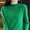 Green, variant on Women's Long Sleeve Turtle Neck Tops Fall Winter Basic Double Lined Layering Lightweight Slim Fitted Shirts Gold M