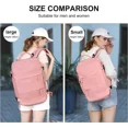 thumbnail image 6 of Large Backpack Women, Men Carry On Backpack,Hiking Backpack Waterproof Outdoor Sports Casual Daypack ,Fit 15.6 Inch Laptop School Bag Pink, 6 of 6