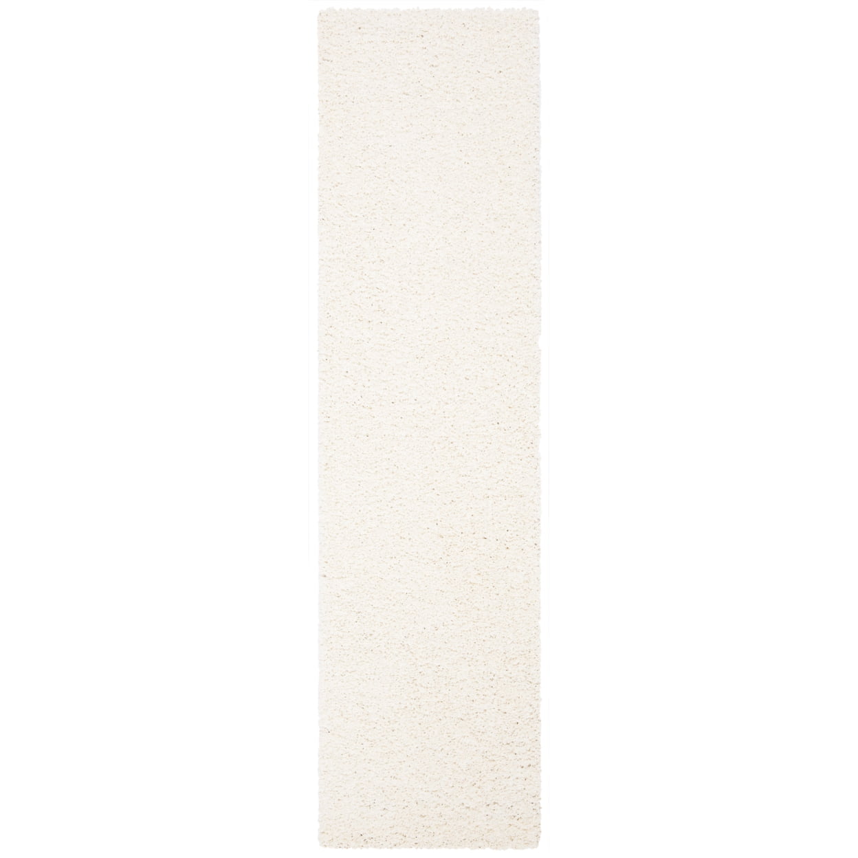SAFAVIEH Primo Mason Solid Plush Shag Area Rug, Ivory, 4' x 6'