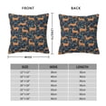 thumbnail image 2 of Yiaed Reindeer Print Pillow Covers Super Soft Decorative Square Throw Pillow Covers Case Cushion Covers for Sofa Couch Bedroom Car Decor（No pillow core）-18"x18", 2 of 7