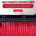 thumbnail image 5 of Yesurprise 13800lbs 6.5hp Electric Winch Waterproof IP67 78ft Red Synthetic Rope Truck Winch with Wireless Handheld Remote 12V Power Winch Winch for Towing UTV Off Road Vehicle, 5 of 8