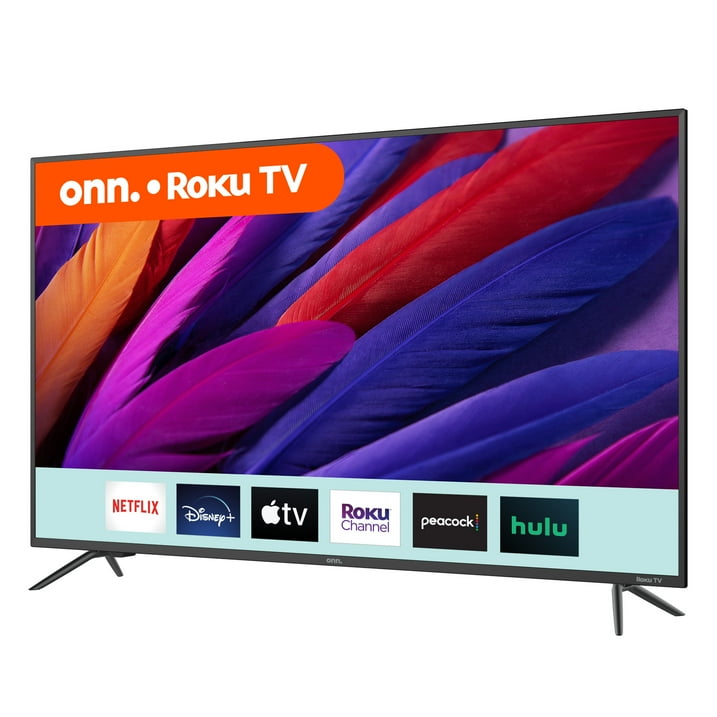 onn. 50” Class 4K UHD (2160P) LED Roku Smart Television HDR Stunning 4K resolution delivers unparalleled clarity and detail.