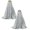B 2Pack, variant on 2Pcs Halloween Decorations Glitter Goose With Hood For Halloween Trick Or Treating And Pumpkin Outdoor Party Event & Party