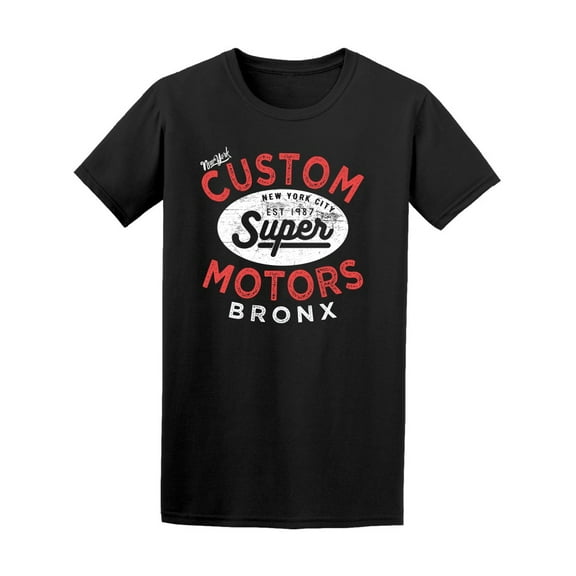 Vintage Custom Motors Automotive Tee Men's -Image by Shutterstock