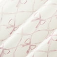 thumbnail image 2 of Sun Zero Romy Generation Lattice Bows Sheer Tie Top Curtain Panel, 50"W x 63"L, Pink, 2 of 7