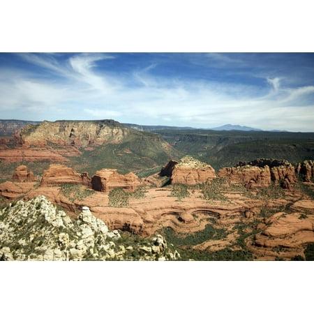 Aerial View from Helicopter, Sedona, Arizona Print Wall Art By Carol
