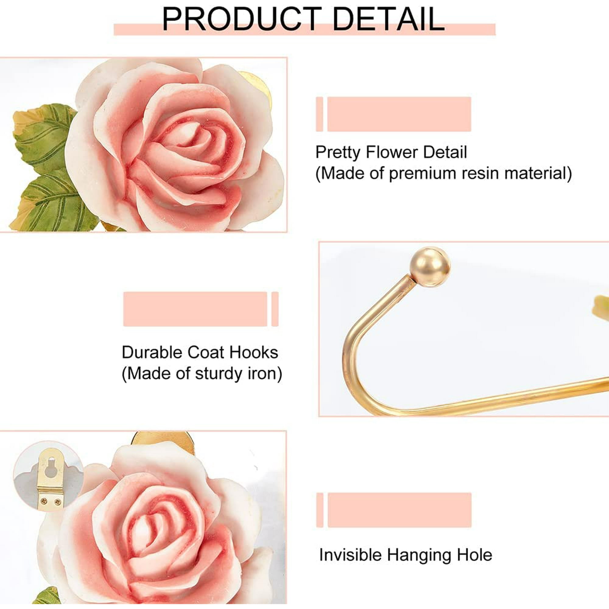 Rose wall hooks new arrivals