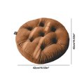 thumbnail image 3 of Suncoda Seat Cushion, Style Round Cushion Diameter 42cm Coffee Pegasuss Velvet Super Soft Cushion Thick Chair Cushion, 3 of 6