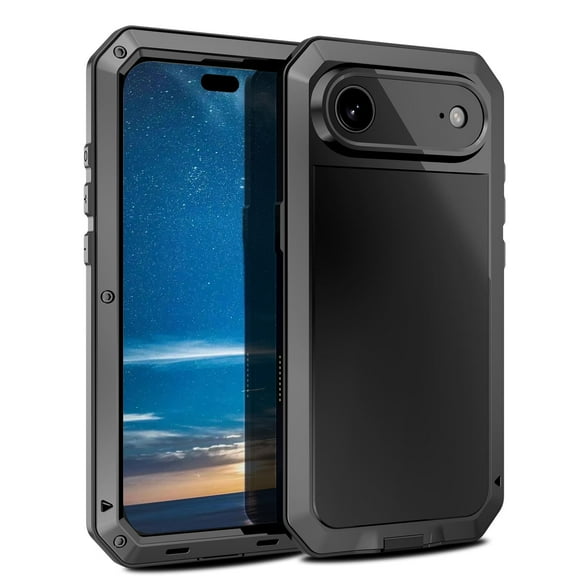 Armor Metal Aluminum Shockproof Phone Case for iPhone Air, 360 Full Body Protective Rugged Outdoor Military-Grade Shockproof Cover