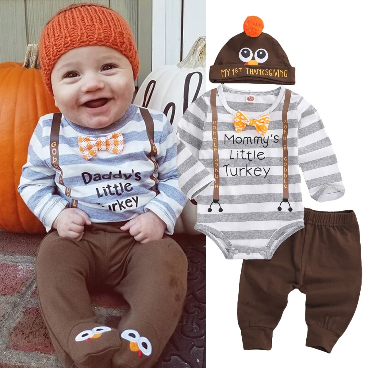 mommy and daddy's little turkey outfit