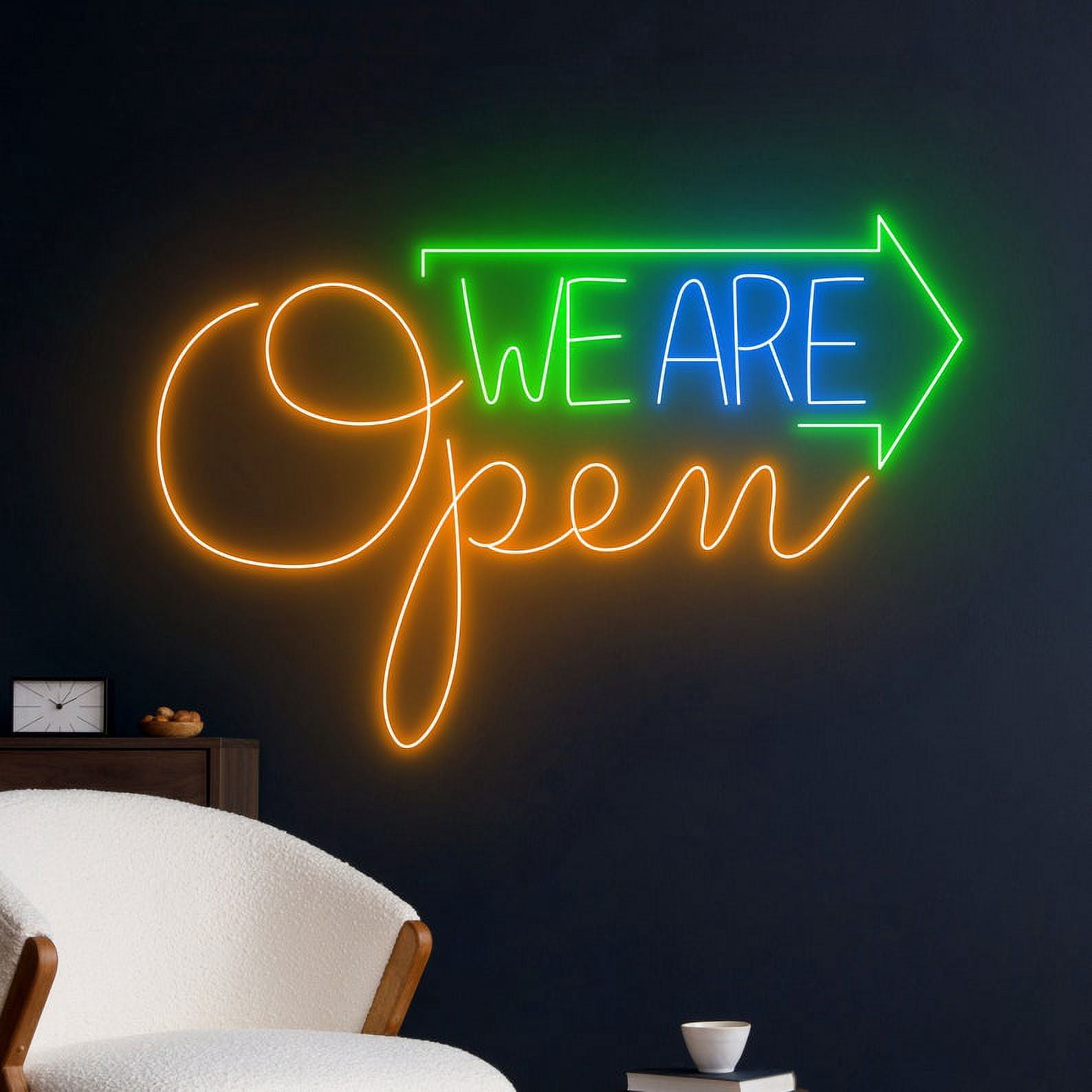 Handmadetneonsign We Are Open Neon Sign, We Are Open Led Sign, Open Led Light, Welcome Neon Light