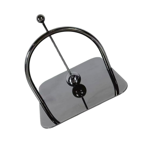 Servilletero de metal para cafetería, soporte para servilletas de mesa para cocina, restaurante y oficina negro