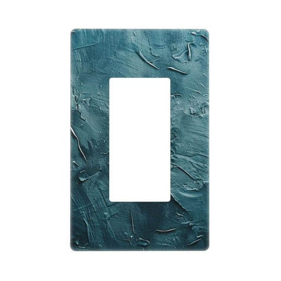 Dark Blue Oil Pattern Light Switch Cover Decorative Switch Plates and Outlet Covers Wall Plates for Electrical Kitchen Home Office Art Decor