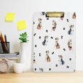 thumbnail image 6 of FMSHPON Dog Paw Print Brown Stylish Clipboard Hardboard Wood Nursing Clip Board and Pull for Standard A4 Letter 13x9 inches, 6 of 8