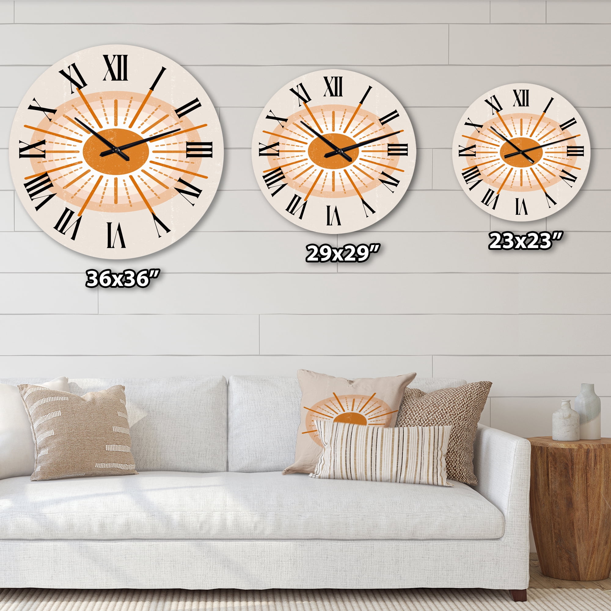 Designart 1 in Modern,Contemporary Wall Clock